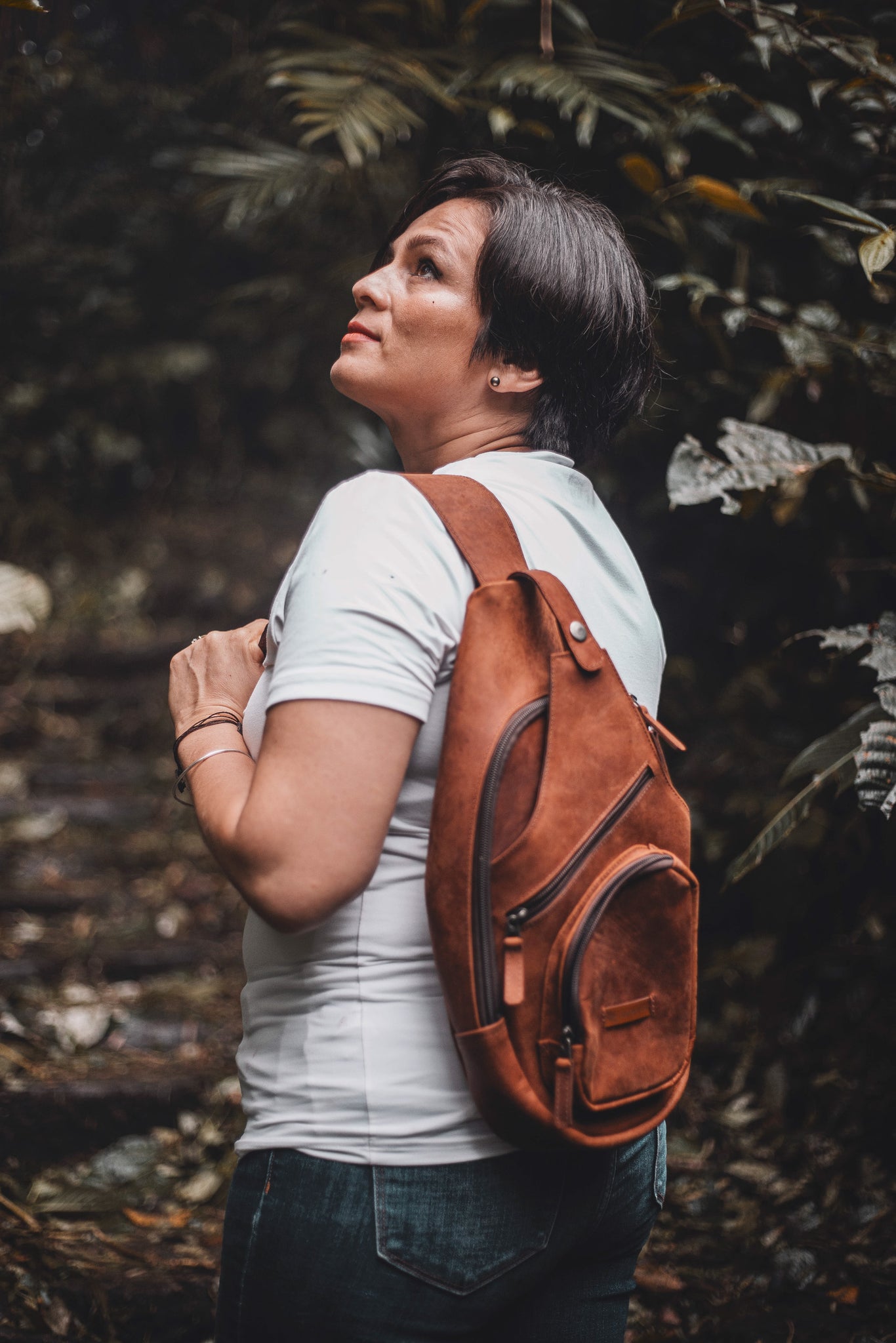 Adventure Backpack - Sling Leather Bag