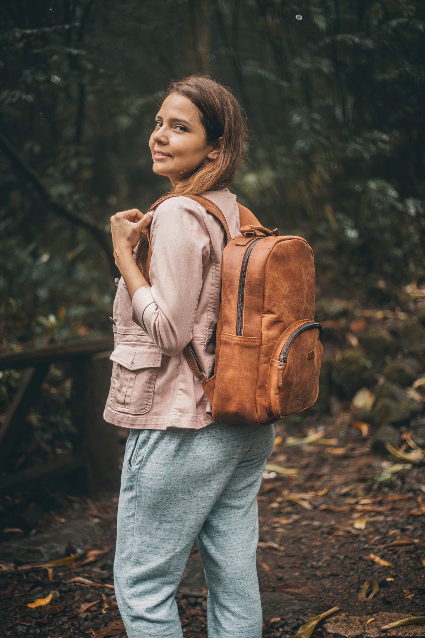 Traveler Leather Backpack