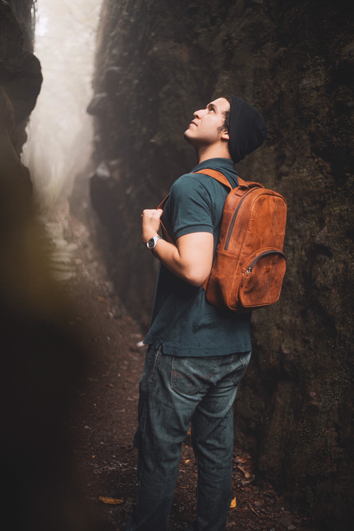 Traveler Leather Backpack