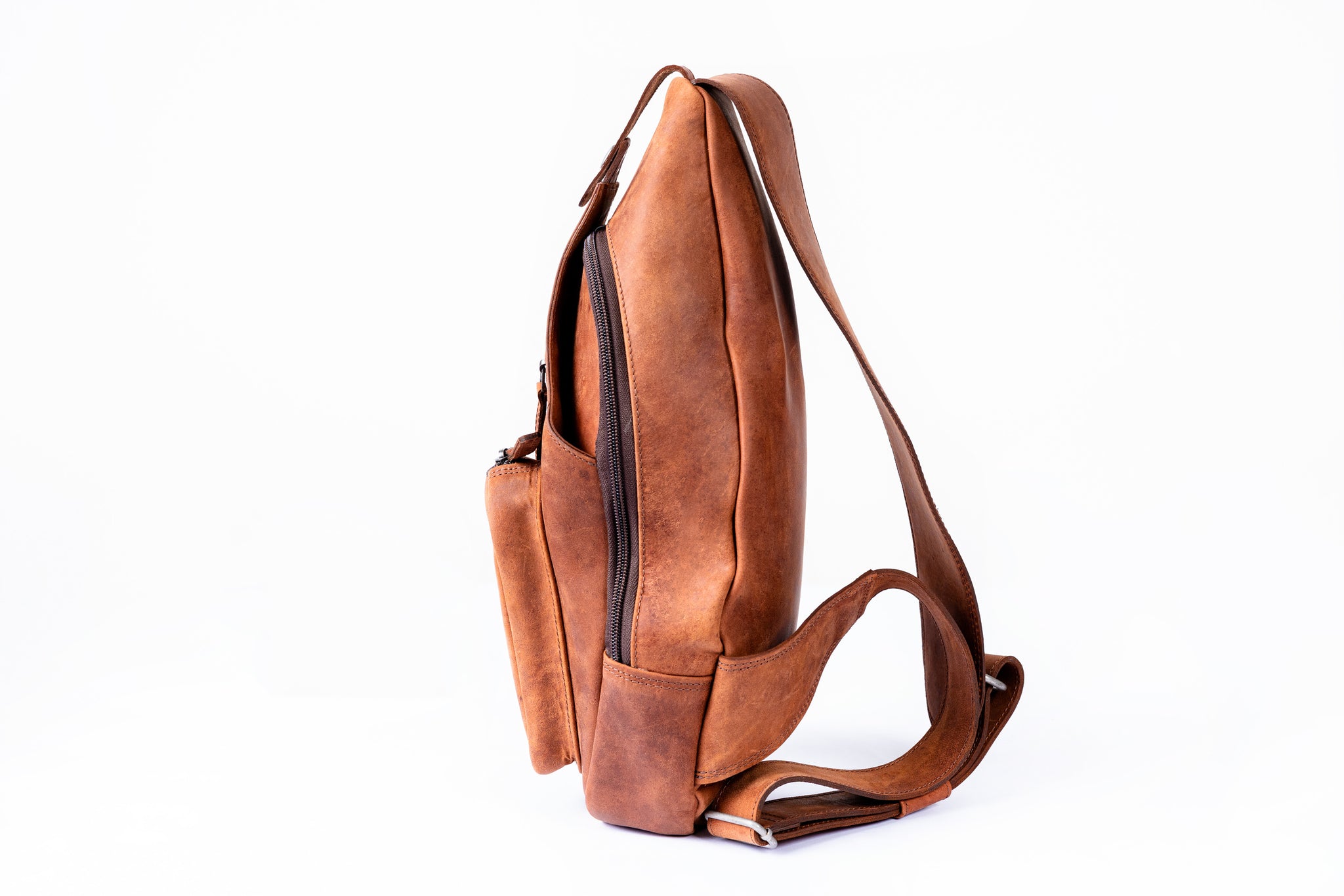 Adventure Backpack - Sling Leather Bag